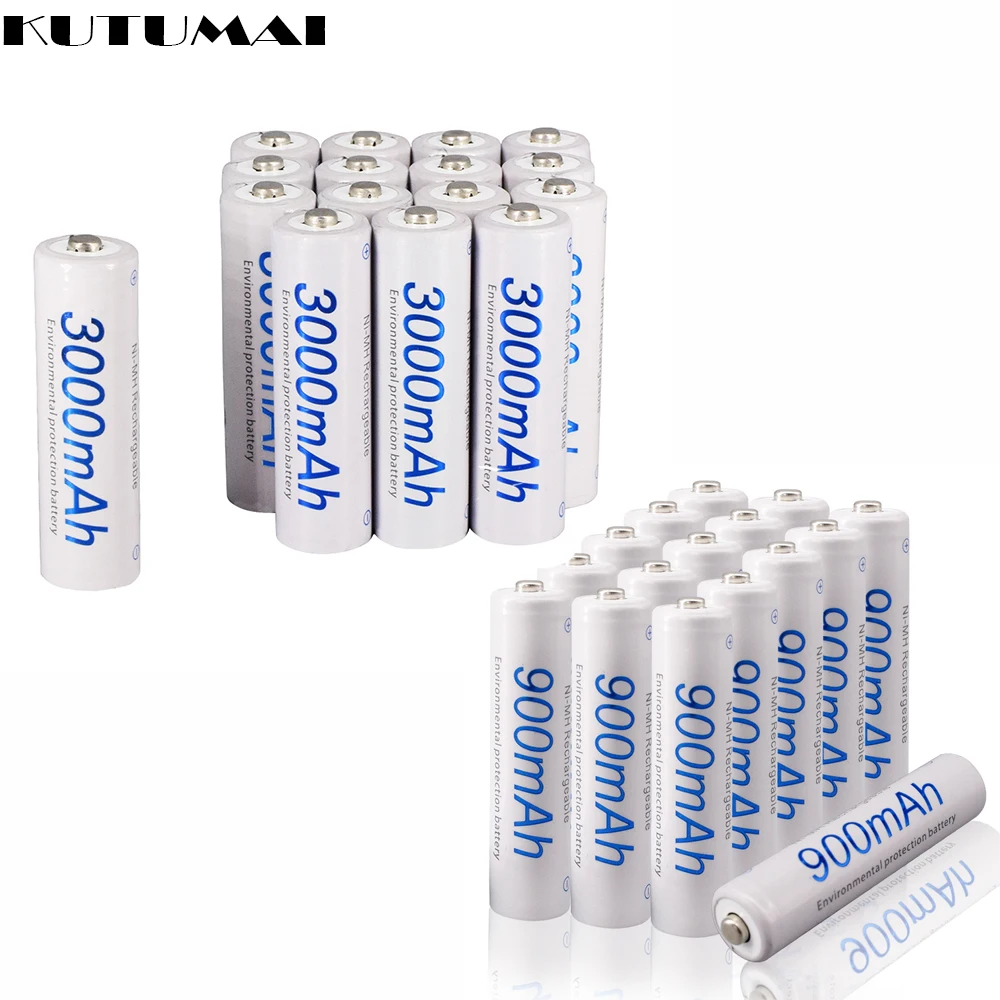 

4Pcs 3000mAh 1.2V AA Rechargeable Batteries+4Pcs 900mAh 1.2V AAA Battery NI-MH AA AAA Rechargeable Battery for Camera Toy