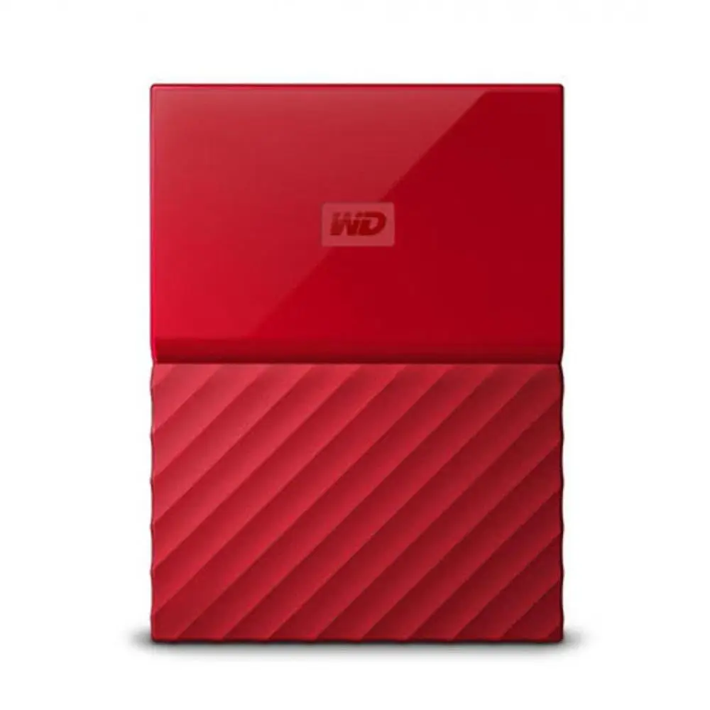 Красный Western Digital Портативный HDD 1 ТБ USB 3,0 внешний жесткий диск с кабелем HDD с шифрованием для окна Mac - Цвет: Красный