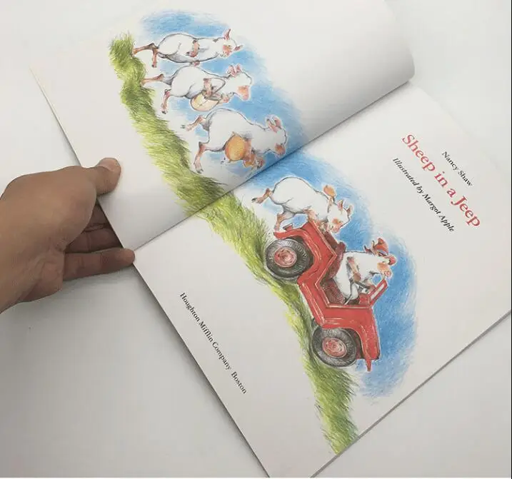 Sheep In A Jeep kids early Educational bedtime English picture story Book For Baby Kids And Small Children | Канцтовары для офиса
