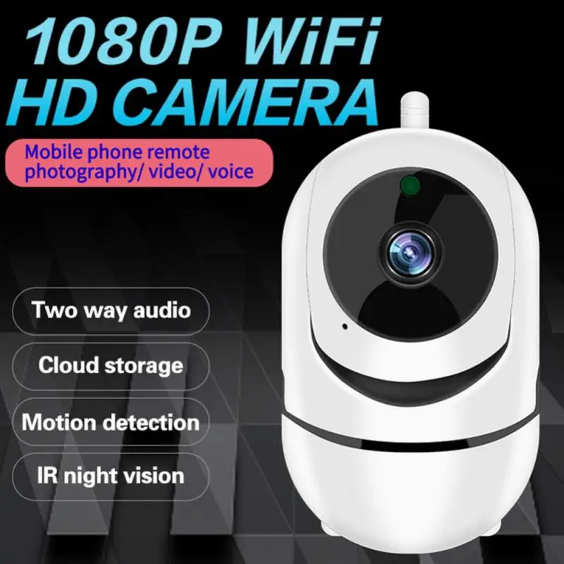 

Умная IP-камера HD 1080P, беспроводная наружная инфракрасная камера наблюдения с автоматическим слежением, с Wi-Fi, видеоняня