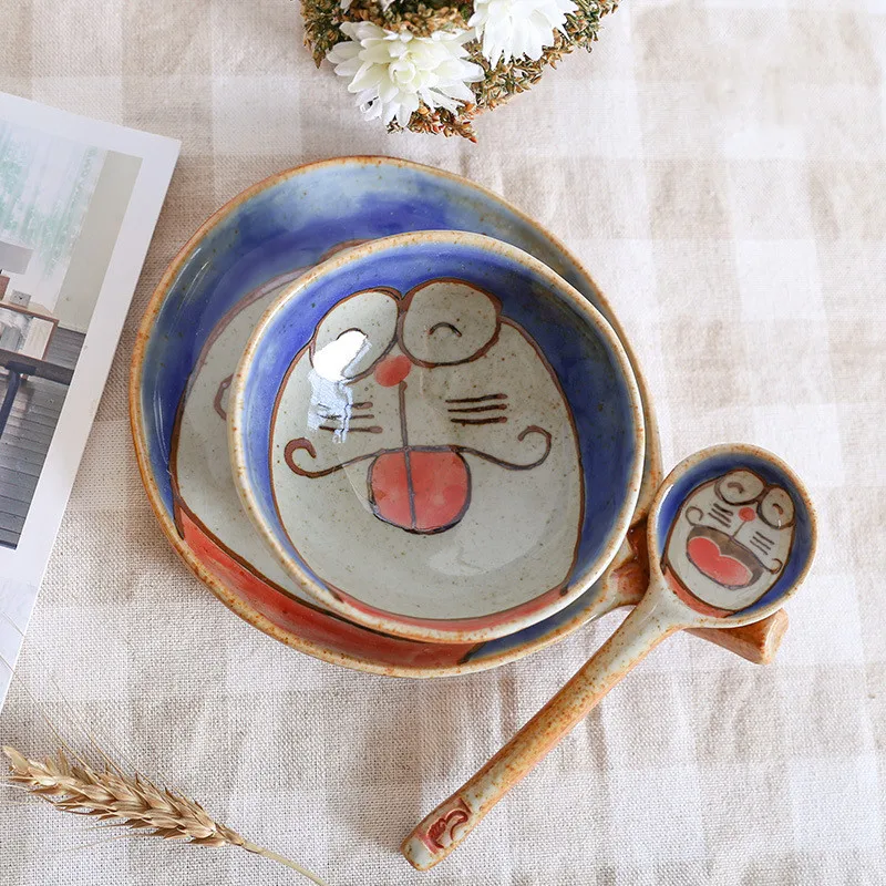 Креативная мультяшная керамическая миска с маленьким медведем кухонная посуда