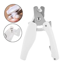 with led light stainless steel professional dogs cats claw nail clippers pet nail trimmer trapper usb charging
