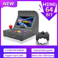 retro portable mini handheld controle arcade game console 64bit 3000 games video handheld game player joystick hd android ps1