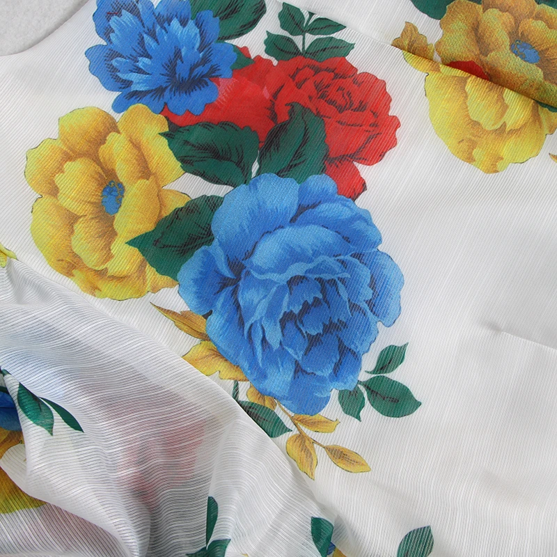 Женская винтажная блузка GALCAUR белая с v-образным вырезом и рукавами-фонариками на