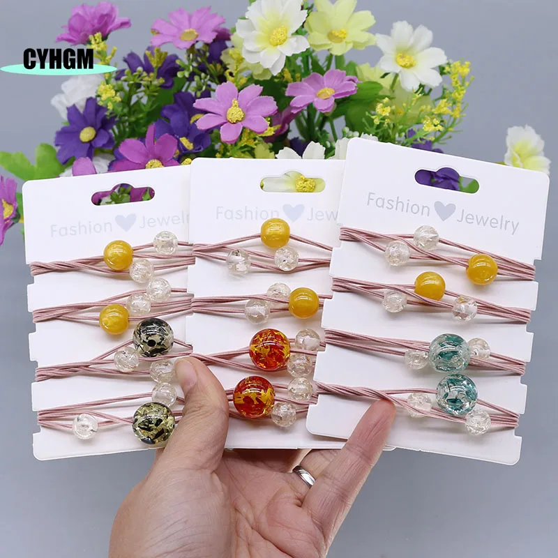 Новая модная резинка для волос аксессуары женские резинки эластичные Оптовая