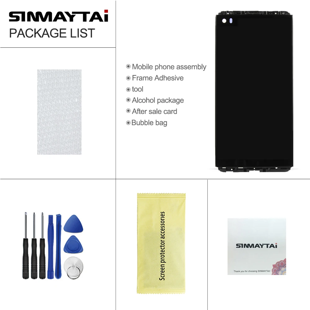 100% протестированный 5 7 ''V20 ЖК-дисплей для LG V20 сенсорный экран VS995 VS996 LS997 H910
