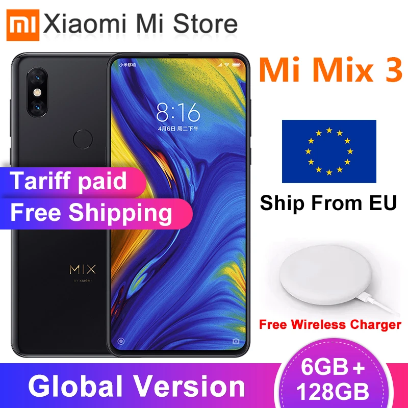 Глобальная версия Xiaomi mi x 3 6GB 128GB Snapdragon 845 Octa Core 24MP фронтальная камера 6 39 &quot19 5: 9