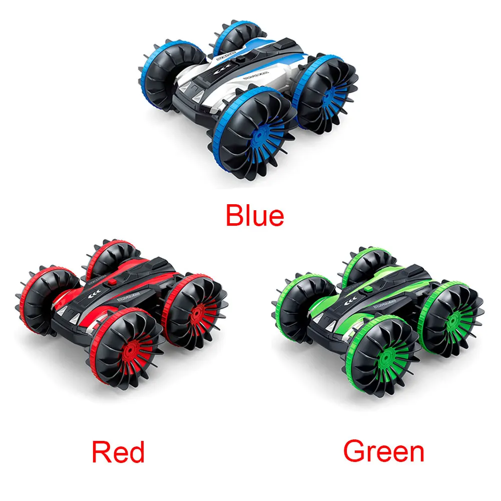 2 4 GHz 4WD 1:18 водонепроницаемый 360 градусов вращается двухсторонний трюк