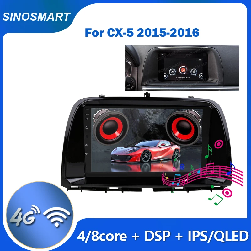 

Sinosmart радио плеер для CX-5 2015-2016 автомобильный GPS навигация Android 2.5D IPS/QLED экран Поддержка BOSE Soundsport бесплатно