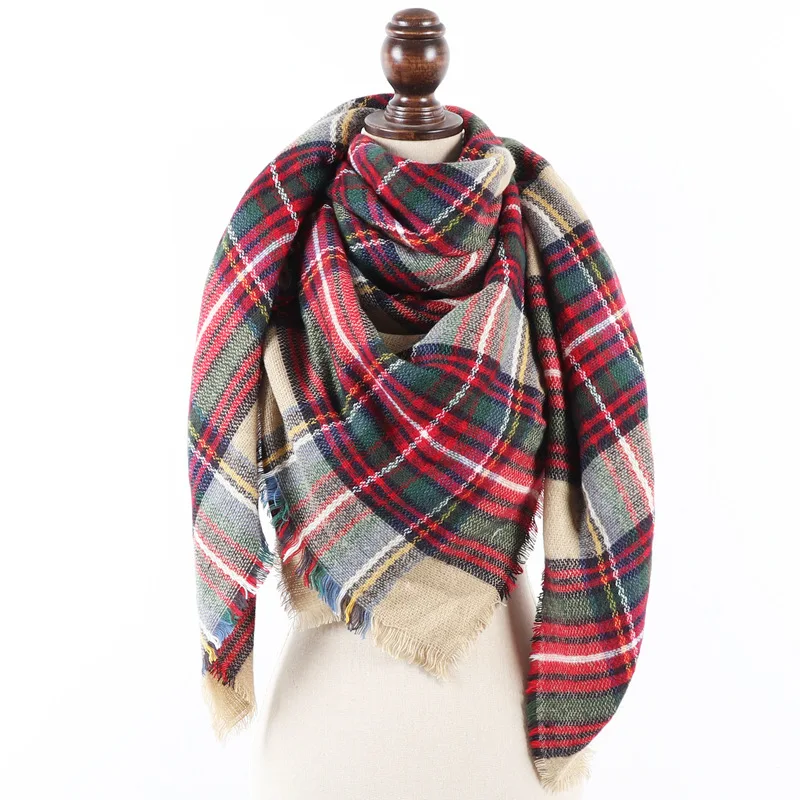 Роскошный брендовый женский шарф высококачественный зимний кашемировый