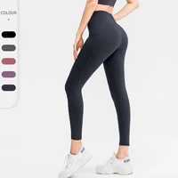 women sport pants yoga leggings gym clothing workout running seamless sportswear with pocket stretch belly hip up run leggings
