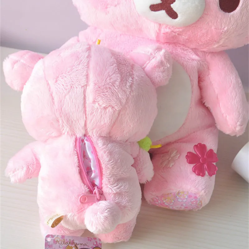 28 см Kawaii Sakura розовый медведь плюшевые игрушки Rilakkuma медведи кукла мягкий животные