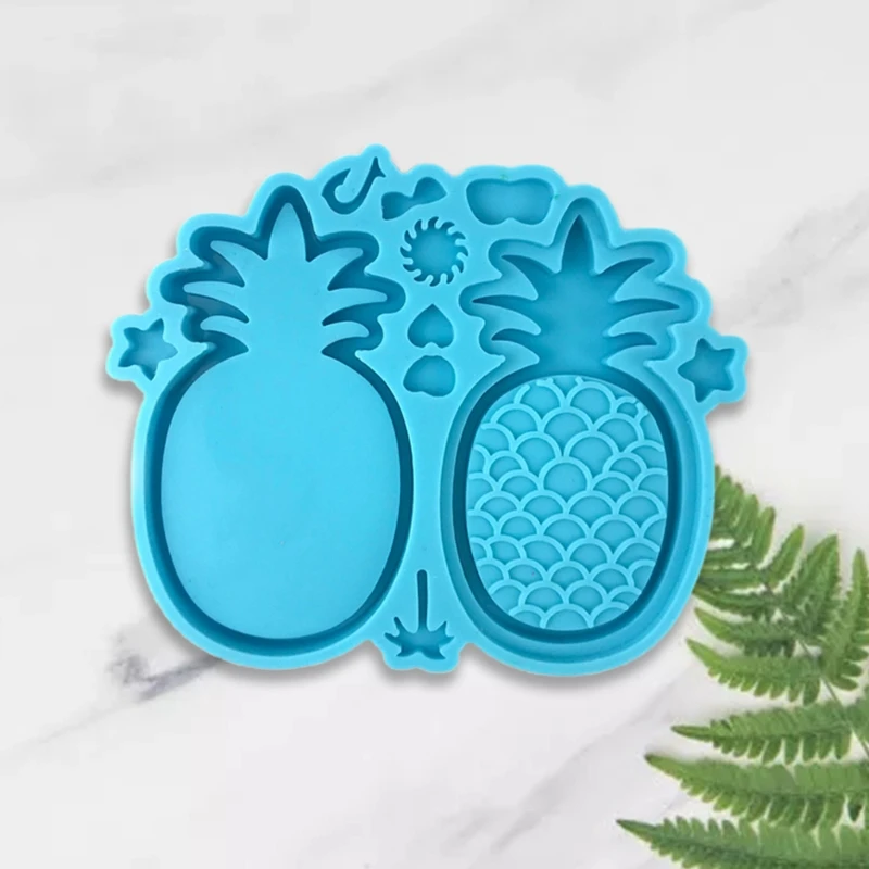 

R2LE Quicksand Pineapple Epoxy Resin Mold Handheld Game Shaker Pendant Silicone Mould