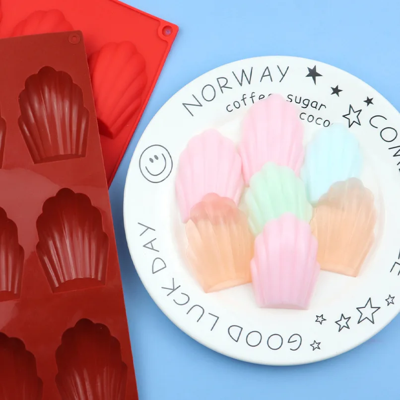 

9 cavities Silicone Shell Biscuits Cake Bakeware Moulds Madeleine Silicone Cake Mold