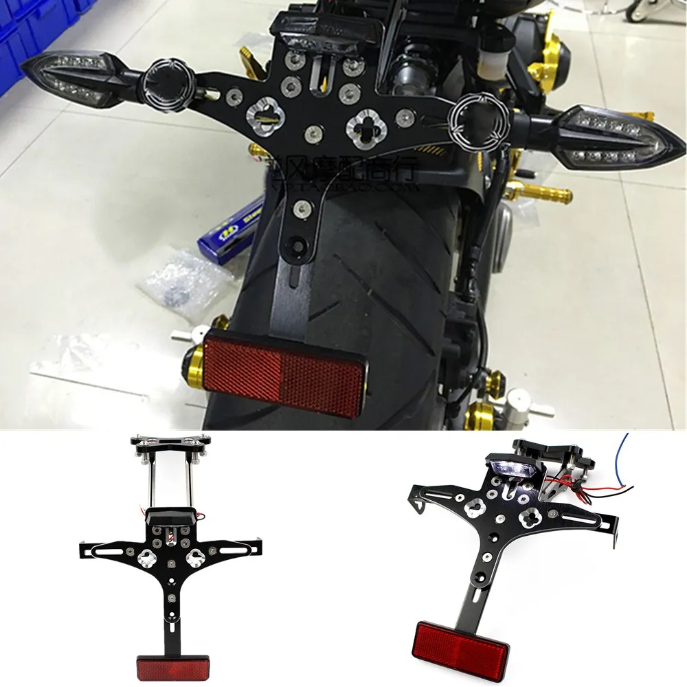 Для Yamaha FZ09 MT09 FZ-09 MT-09 MT 09 Fender Eliminator регулируемый держатель номерного знака Кронштейн светодиодный светильник