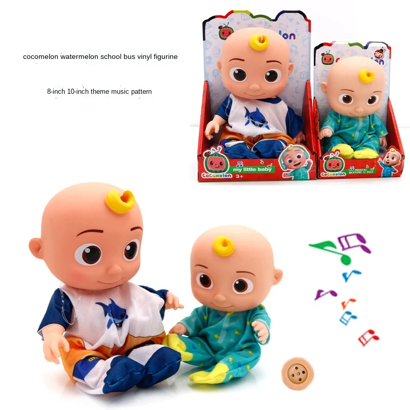 

Enamel Cocomelon Watermelon School Bus Theme Music Jojo Doll Animation Cartoon Baby Comfort Toy