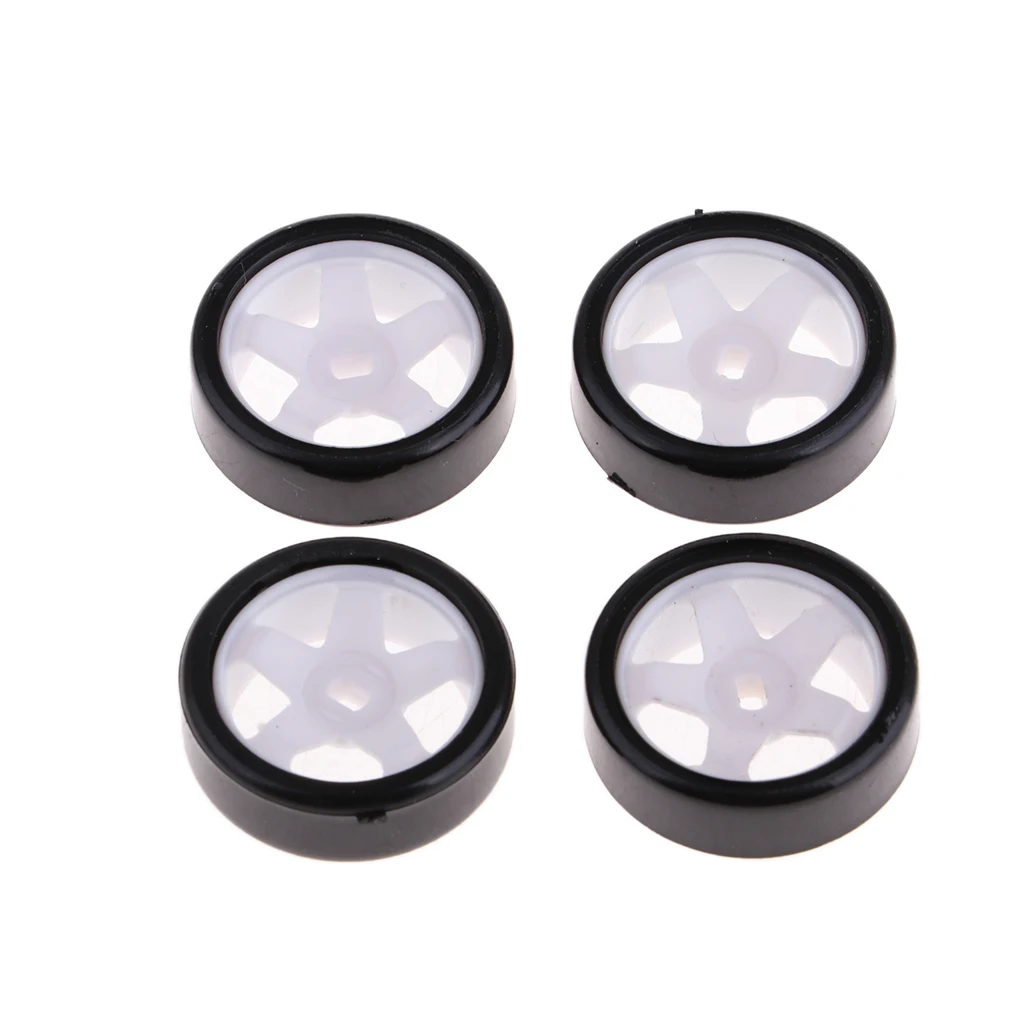 4 шт. Модель игрушечных автомобилей черная шина колеса для двух приводов RC