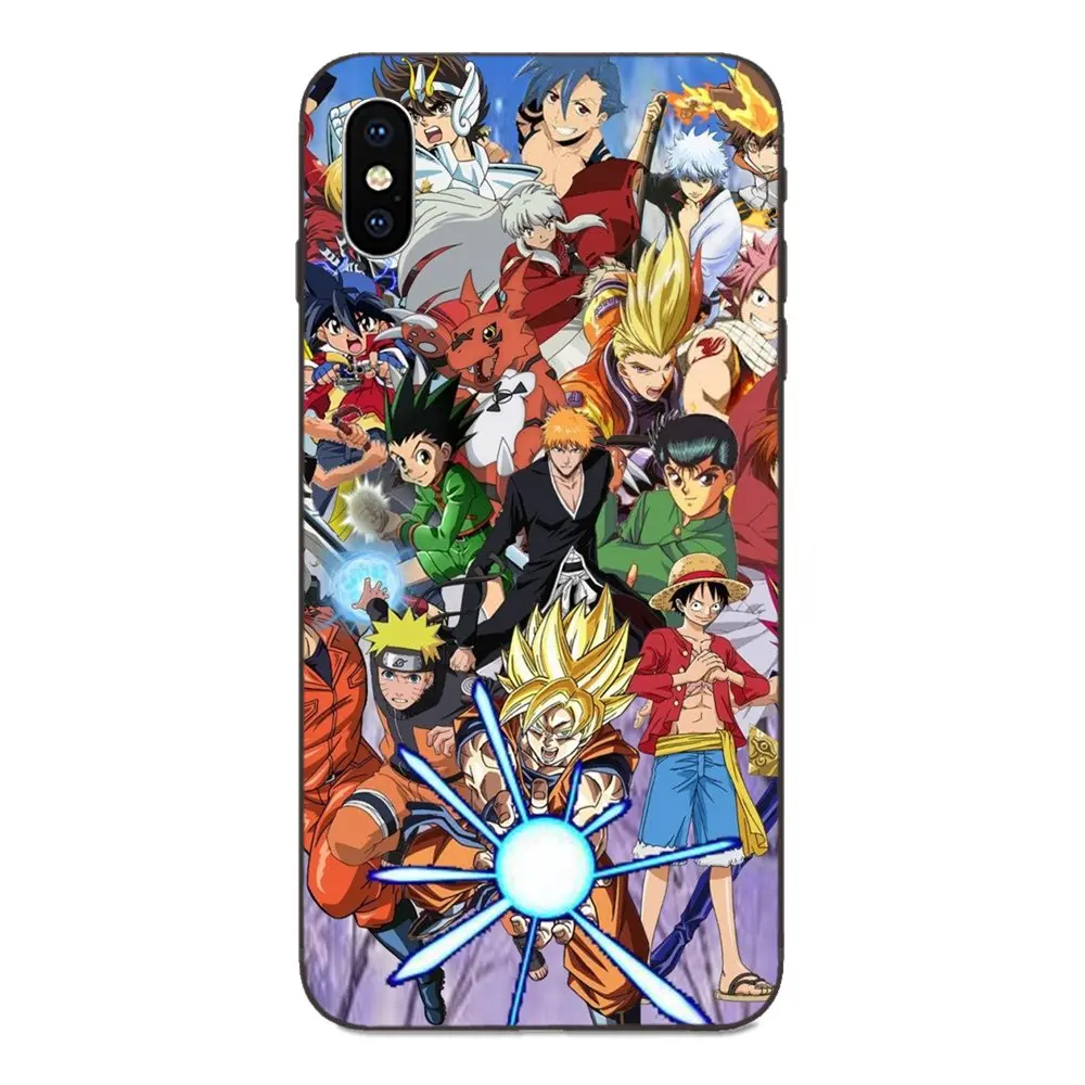 Аниме Манга Карикатура Комикс Коллаж TPU Пользовательский телефон для Apple iPhone 4 4S 5 5S SE 6 6S 7 8 Plus X XS Max XR.