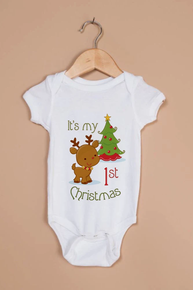 Ropa de primera Navidad como pap&aacute;, mam&aacute;, beb&eacute;, familia, hijo e hija, trajes combinados, Feliz Navidad, A&ntilde;o Nuevo, pelele infantil, regalo de Navidad-5
