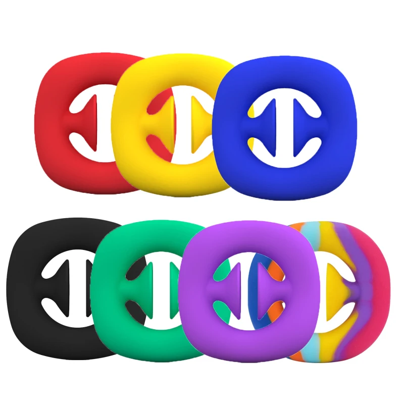 

Anti Stress Finger Hand Grip Stress Reliever Fidget Toy Adult Child Simple Dimple Stress Toys Decompression