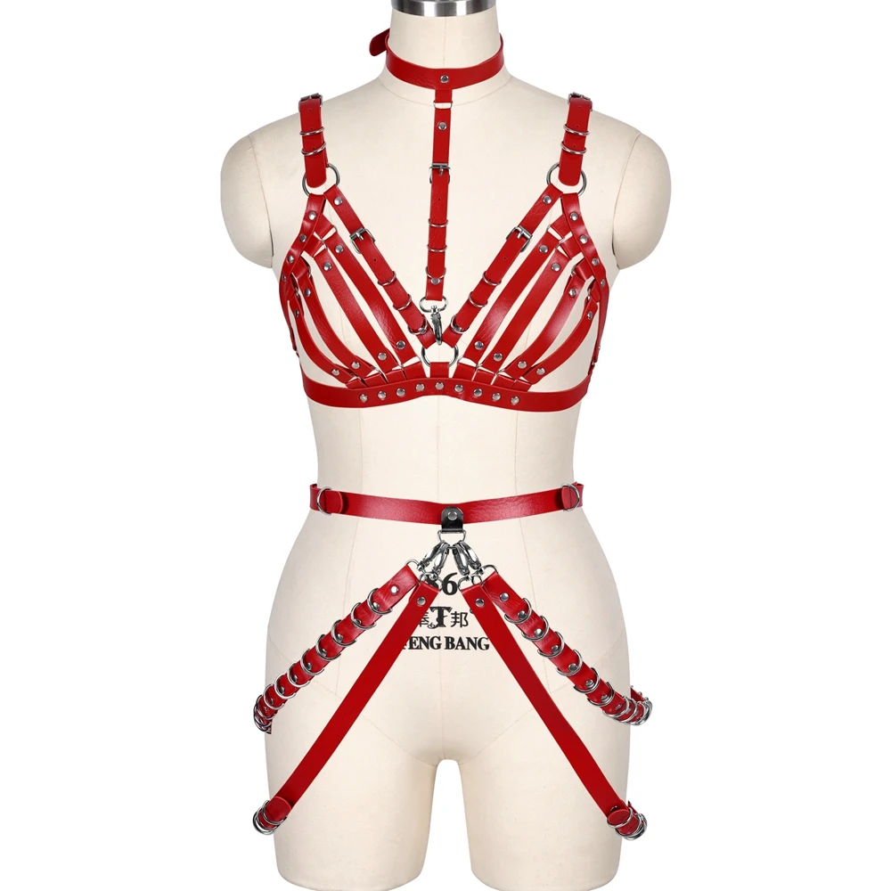 Женское сексуальное нижнее белье Goth из искусственной кожи в стиле панк | Женская