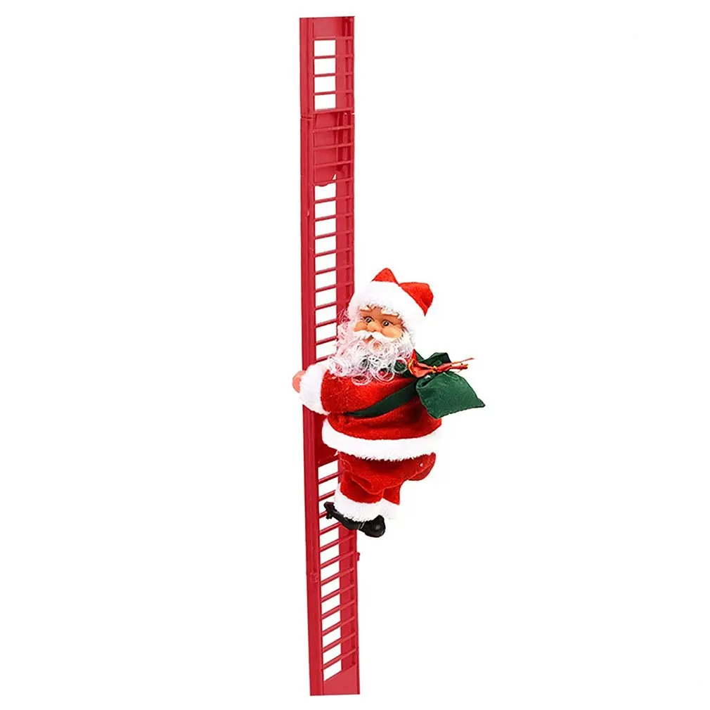

Электрическая лестница, лестница Санта Клауса, креативная игрушка, кукла, рождественские украшения, елочные украшения, украшение для двери ...