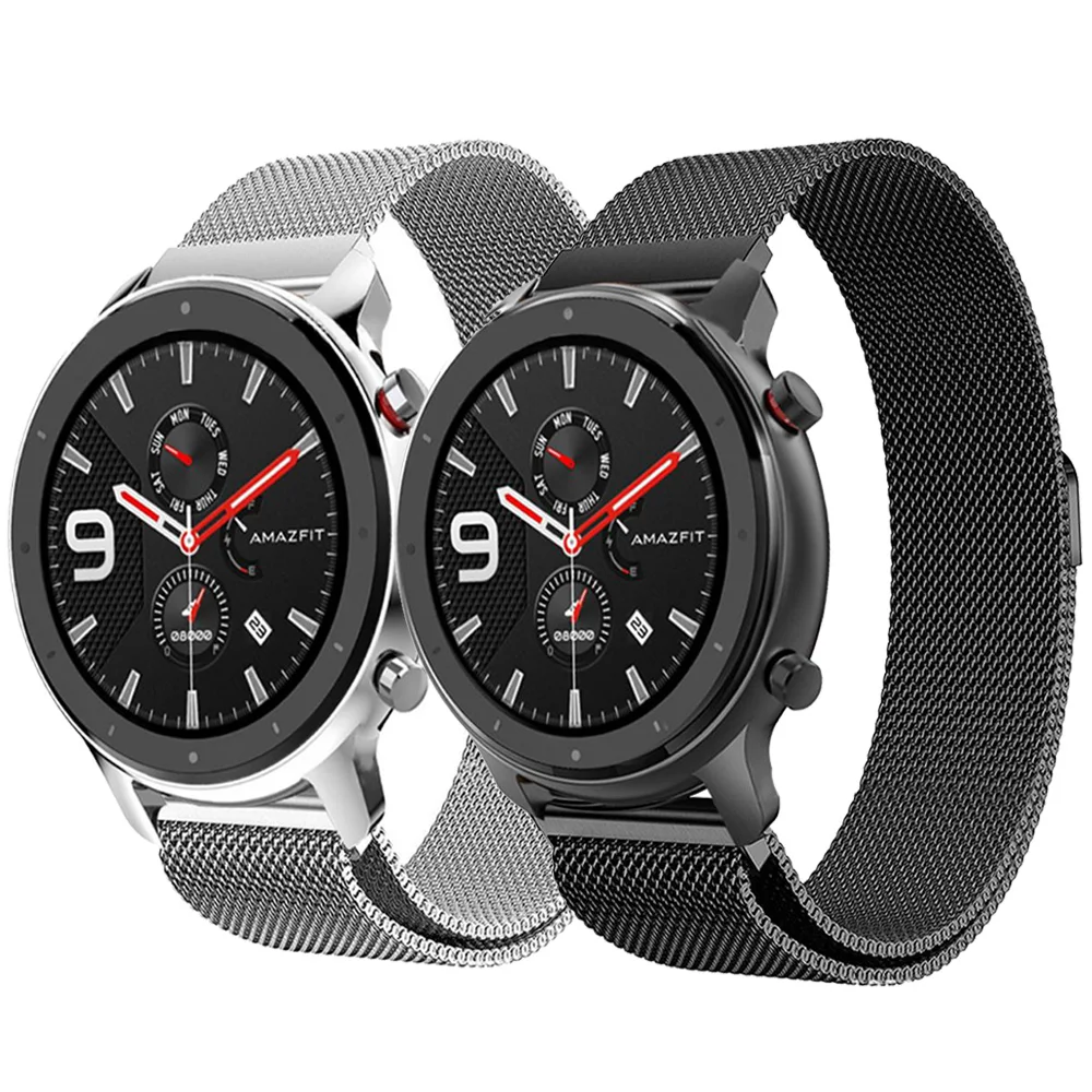 Ремешок для часов из нержавеющей стали Huami Amazfit GTR 47 мм 42 20 22 мм|Ремешки часов| |