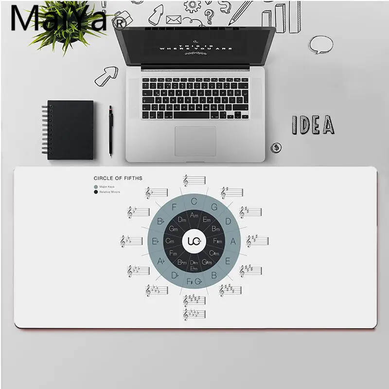Maiya высокое качество круг пятых игровой коврик для мыши ноутбука бесплатная