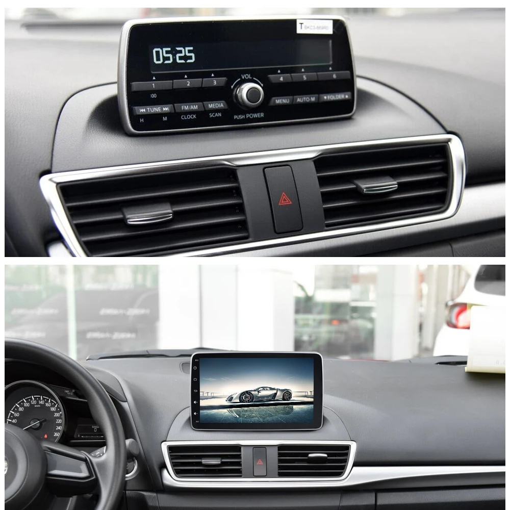 SINOSMART Автомобильный GPS навигационный плеер для Mazda 3 Axela 2014-2019 6 Atenza 2017-2018 Поддержка 8