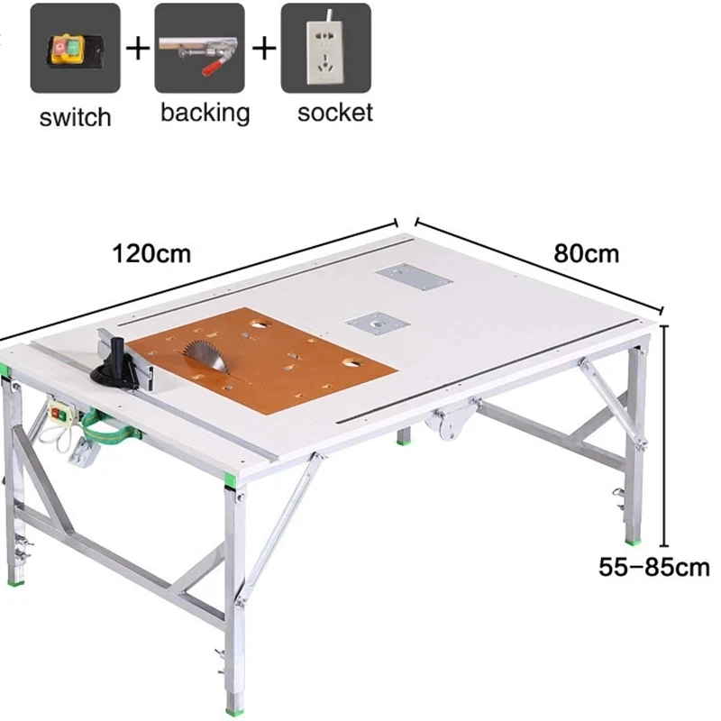 

Portable multifonction bois lectrique table scie petite scie table dcoration bricolage table pliante bois pousser bois