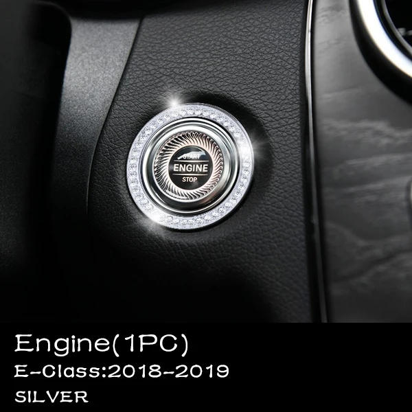 5Silver Для Mercedes Benz Аксессуары E Класс W212 W213 AMG Bling Наклейка Детали интерьера Украшения Отделка Ремонт Кристалл Сияющий Серебро Наклейки Наклейка Женщины Мужчины Рулевое колесо ПЕРЕКЛЮЧАТЕЛЬ ПЕРЕКЛЮЧАТЕЛЯ ПЕРЕКЛЮЧ - Название цвета: 5Silver