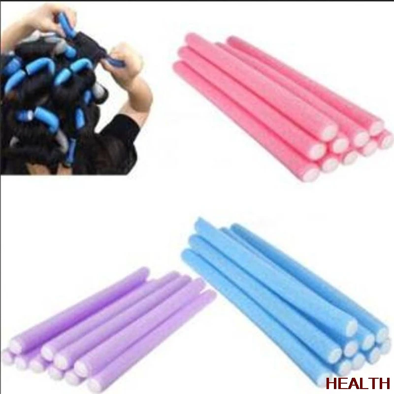 

12 Pcs Professional Curler Hairdressing Tool Soft DIY Sponge Hair Styling Foam Hair Rollers Styling tool Cavernous & Plastic
