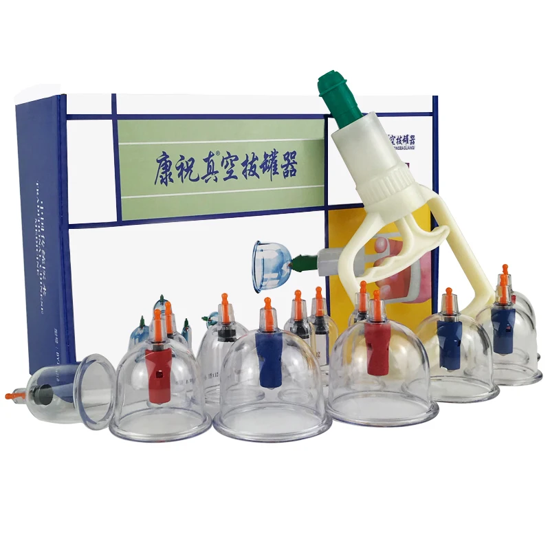 Фото Медицинский набор для вакуумного каппинга Kangzhu B1*6/12 чашек с бесплатной доставкой для тела, ног и суставов.