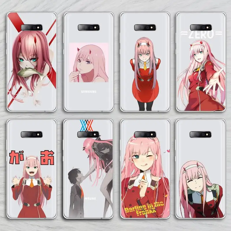 

Darling in the FranXX Anime Phone Cases Transparent for Samsung A71 S9 10 20 HUAWEI p30 40 honor 10i 8x xiaomi note 8 Pro 10t 11