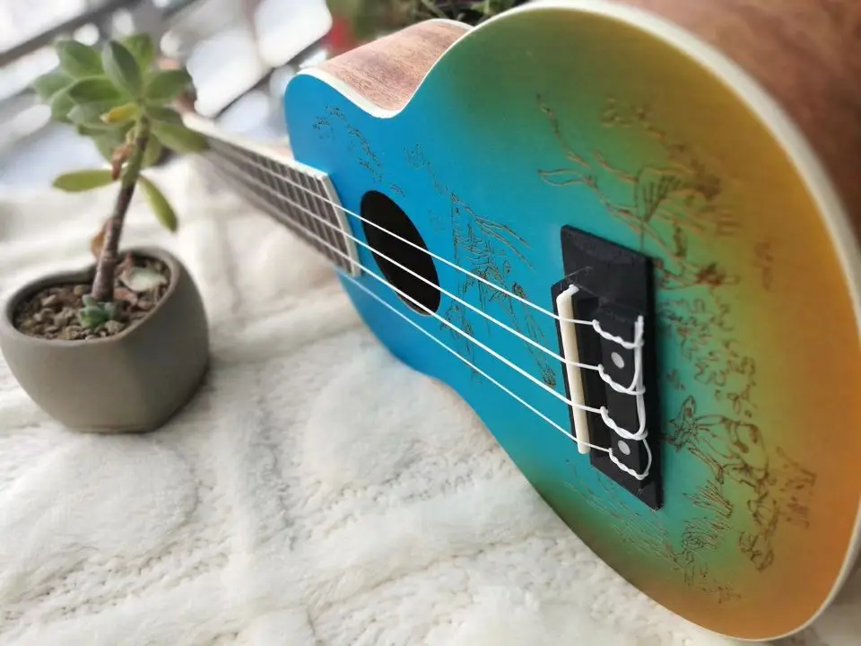 

21 inch ukulele spruce underwater world matte