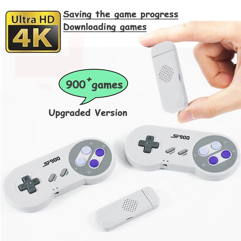 Игровые консоли 4K HD 2 4G беспроводные 926 игр ретро классические - Цена: 37.5