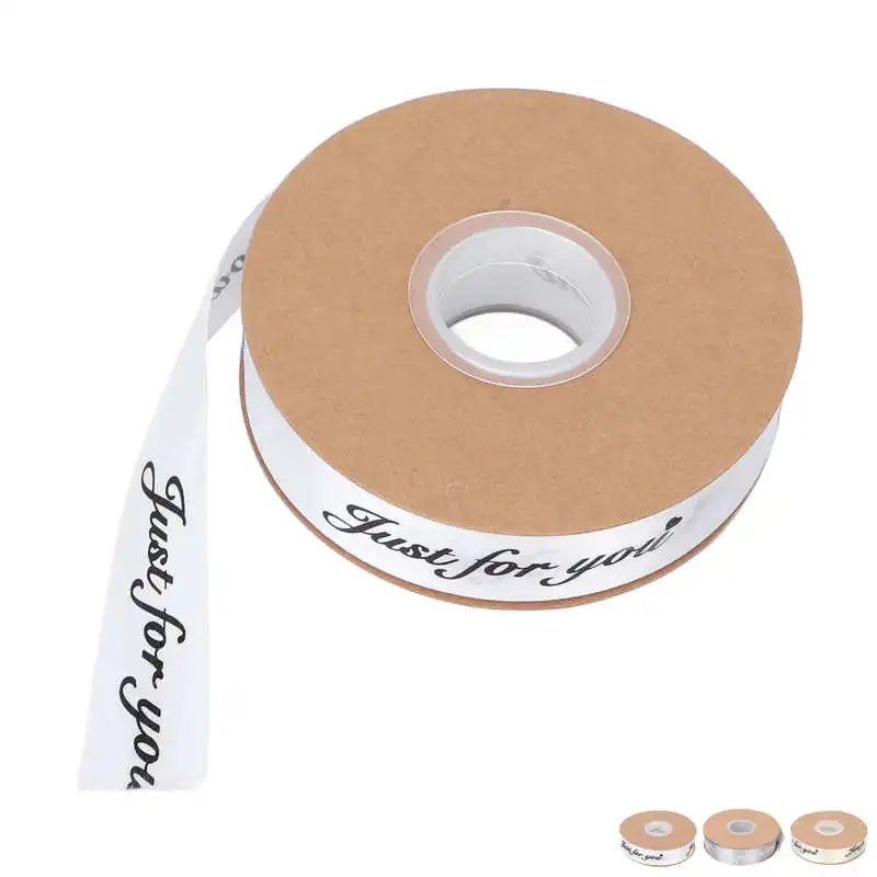 

Satin Ribbon Printing Just for You Party Decoration Ribbon 2.5cm for Birthday Cake Packing