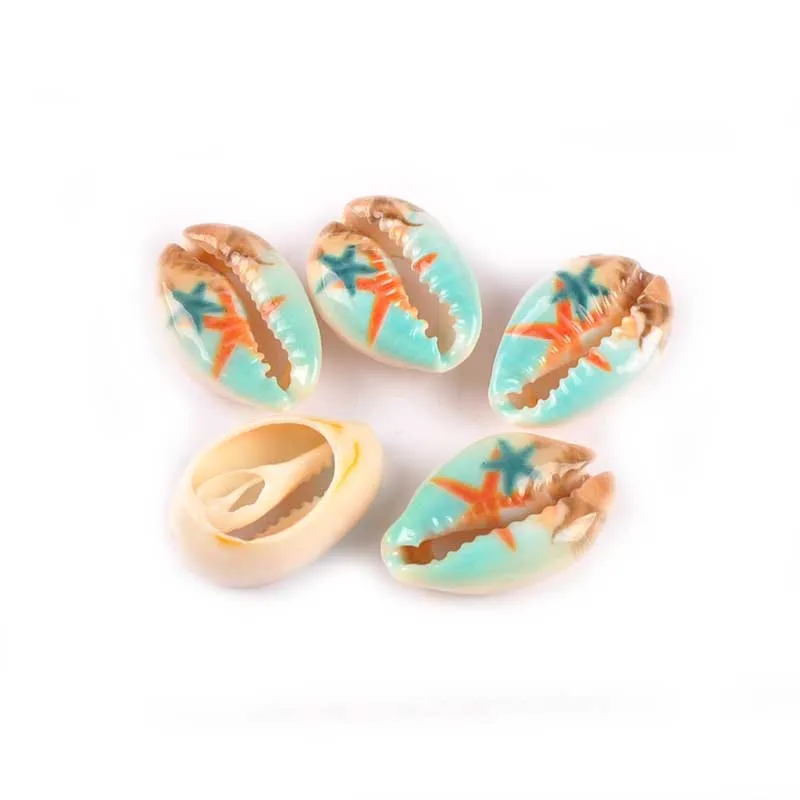 10 шт. модные натуральные бежевые морские ракушки для ювелирных изделий ручной