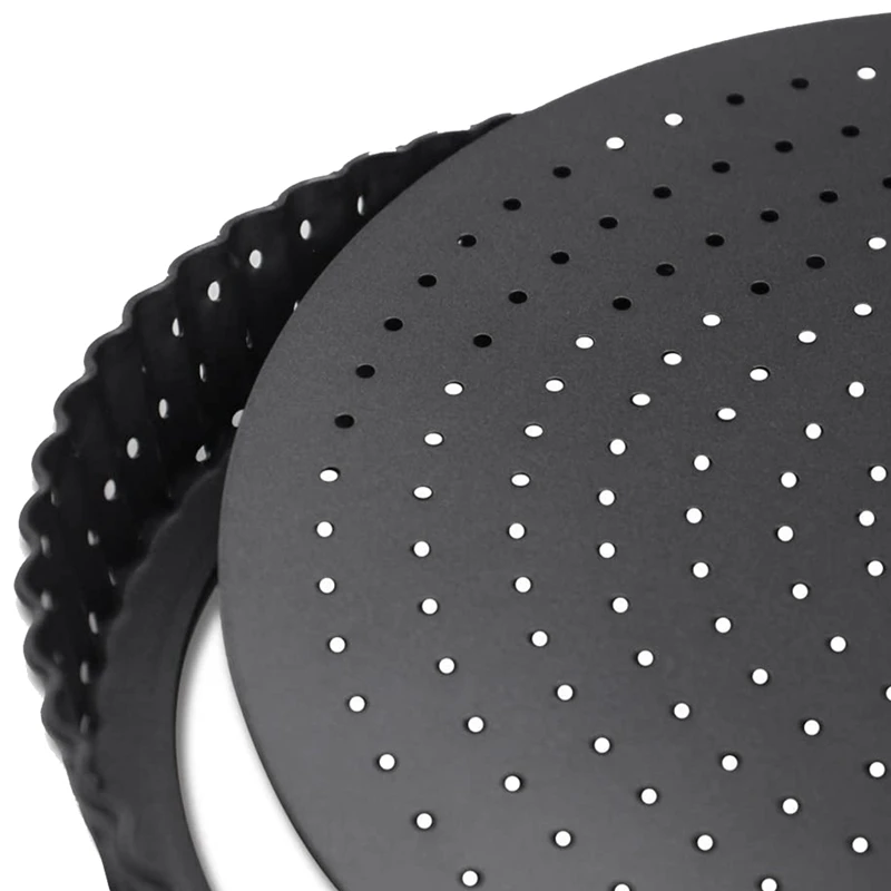 Коркой печь перфорированный Киш олова с антипригарным покрытием для пирога