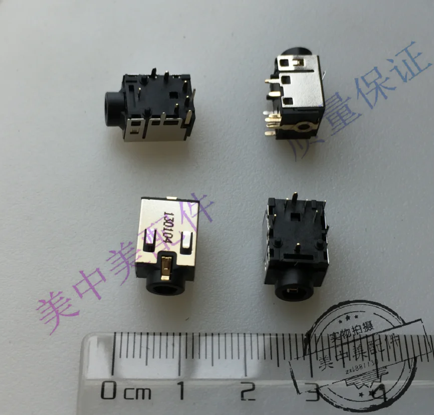 

For new and original laptop audio headphones 3.5 mm stereo jack golden foot 9P thick