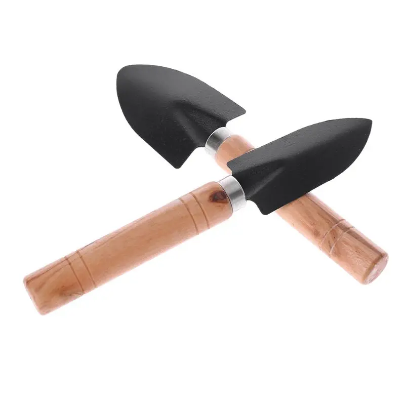 

3pcs Mini Garden Shovel Rake Spade Erramientas Bonsai Tools Set Wooden Handle For Flowers Potted Plant