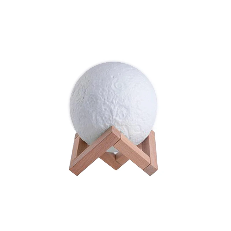 Светодиодный светильник с 3D принтом изображением Луны USB светодиодный ночник