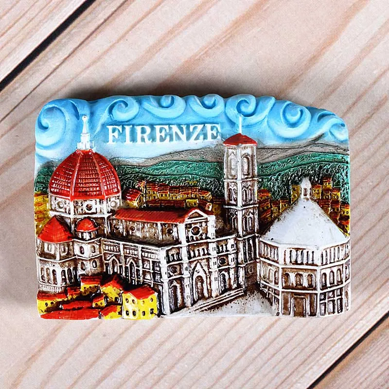 Firenze Magnetic refrigerator magnets Italy Switzerland Chile Austria European countries Tourist attractions souvenir Home decoration - Цвет: Firenze
