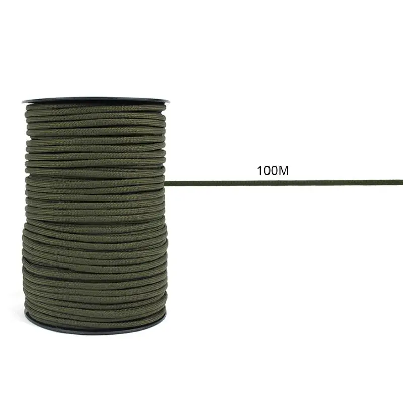 

100M 550 Paracord Parachute Cord Lanyard 9 Strand Core Tent Rope Climbing Y51D