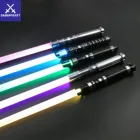 Световой меч saberпраздник, тяжелый дуэлированный лазерный меч RGB, металлическая ручка, чувствительные качели FOC, боевой косплей, подарок для детей, светящиеся игрушки