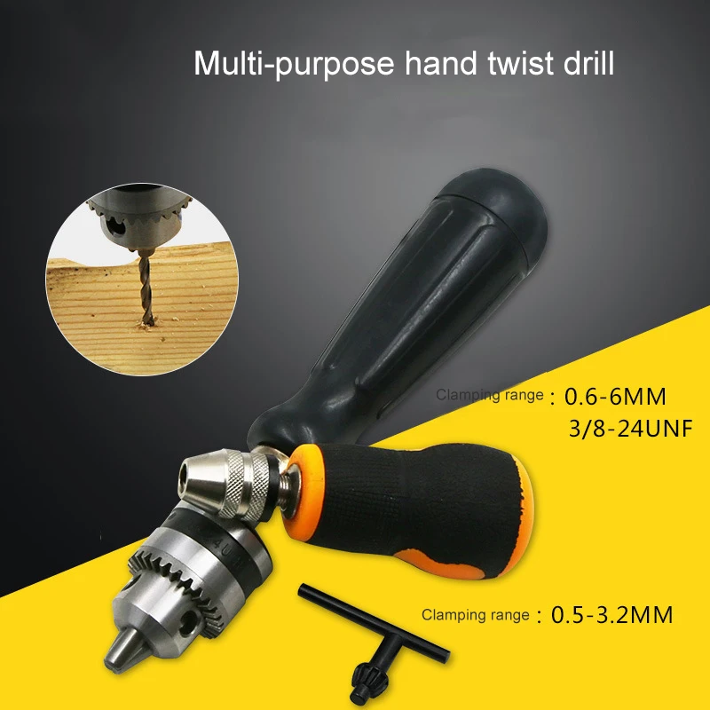 Aluminum Alloy Manual Drilling Mini Drill Bit Wenwan Model Woodworking Nuclear Carving Eye Drilling Simple Hand Drill Tools h4