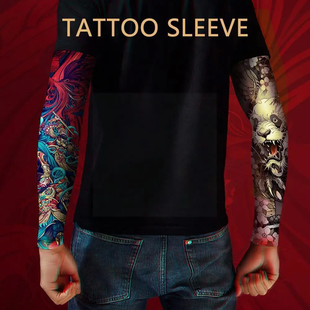 

Перчатки для экрана мужские длинные летние, перчатки для татуировок, наружные рукава, нарукавники, нарукавники T3r1