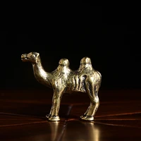 antique pure brass camel ornaments animal statue desk decoration ornaments home decor sculpture animal key chains accessories