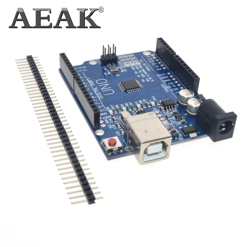 Макетная плата AEAK UNO R3 ATmega328P CH340 CH340G для Arduino UNO R3 с прямым контактным разъемом