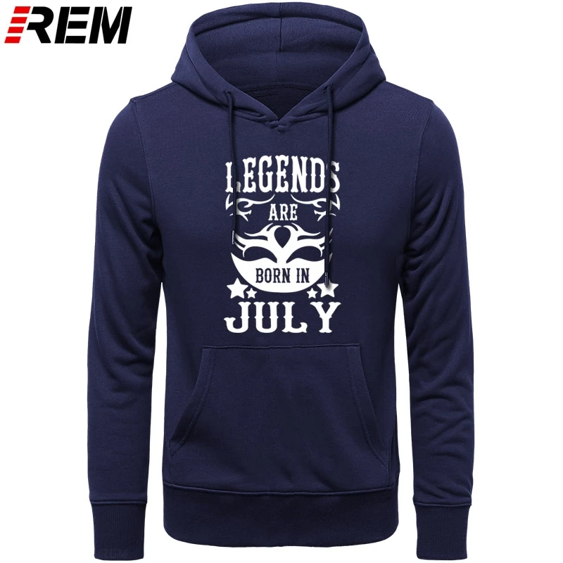 

Legends Are Born In July Funny Birthday Dad Gift Fashion Men's Cool Tops Cotton O-Neck Long Sleeve Hoodies, Sweatshirts